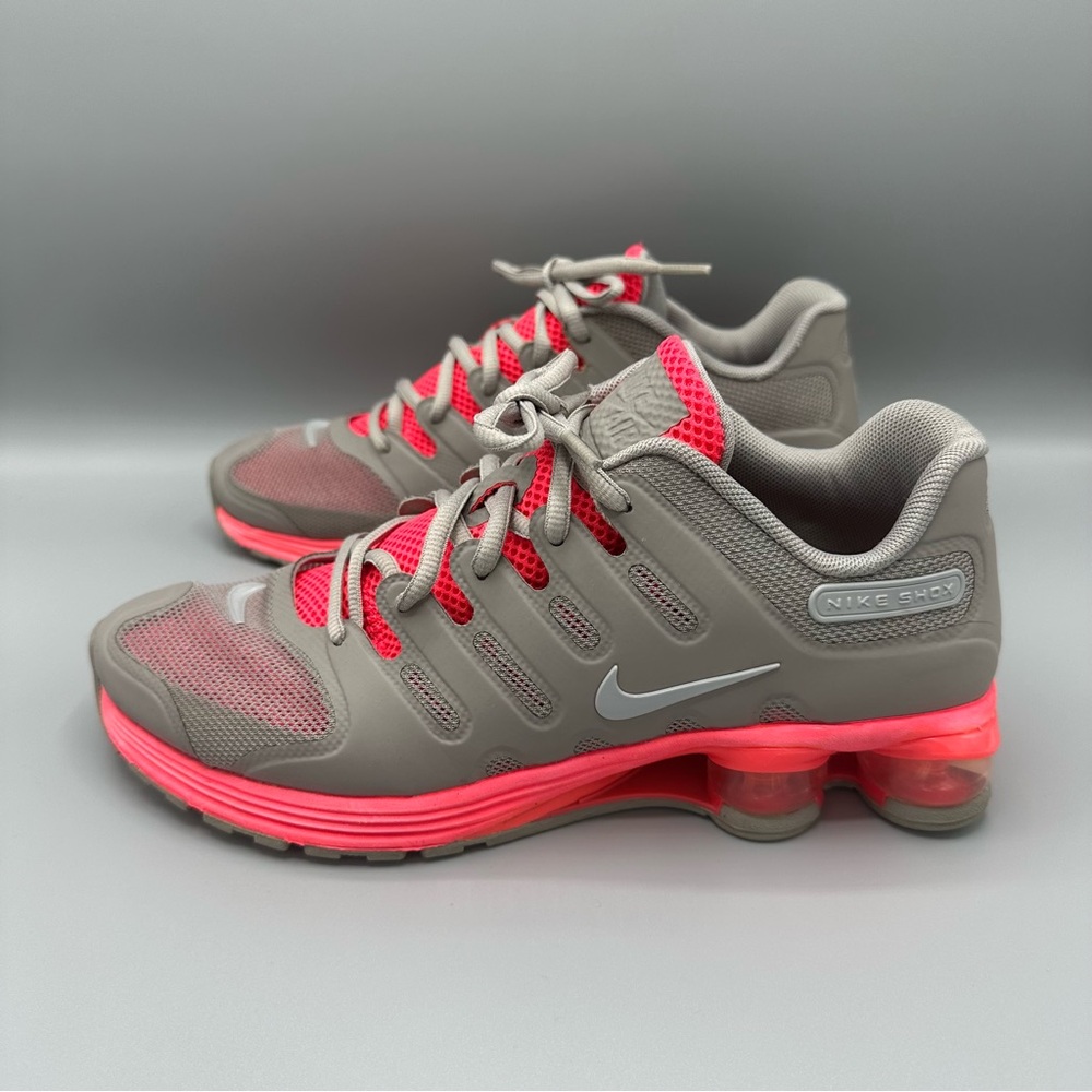 2011 Nike Air Lunar Shox NZ Men's Running Sneakers Size 7.5 Pinkish Coral Gray